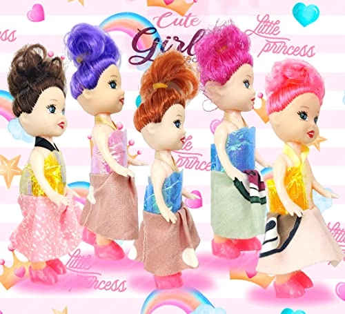 Tiny Tot Dolls - 10 CM Plastic Ages 3+ Pack