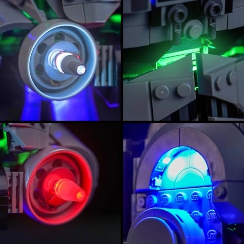 Light Kit for LEGO 75429 AT-AT Driver Helmet - Copper Line