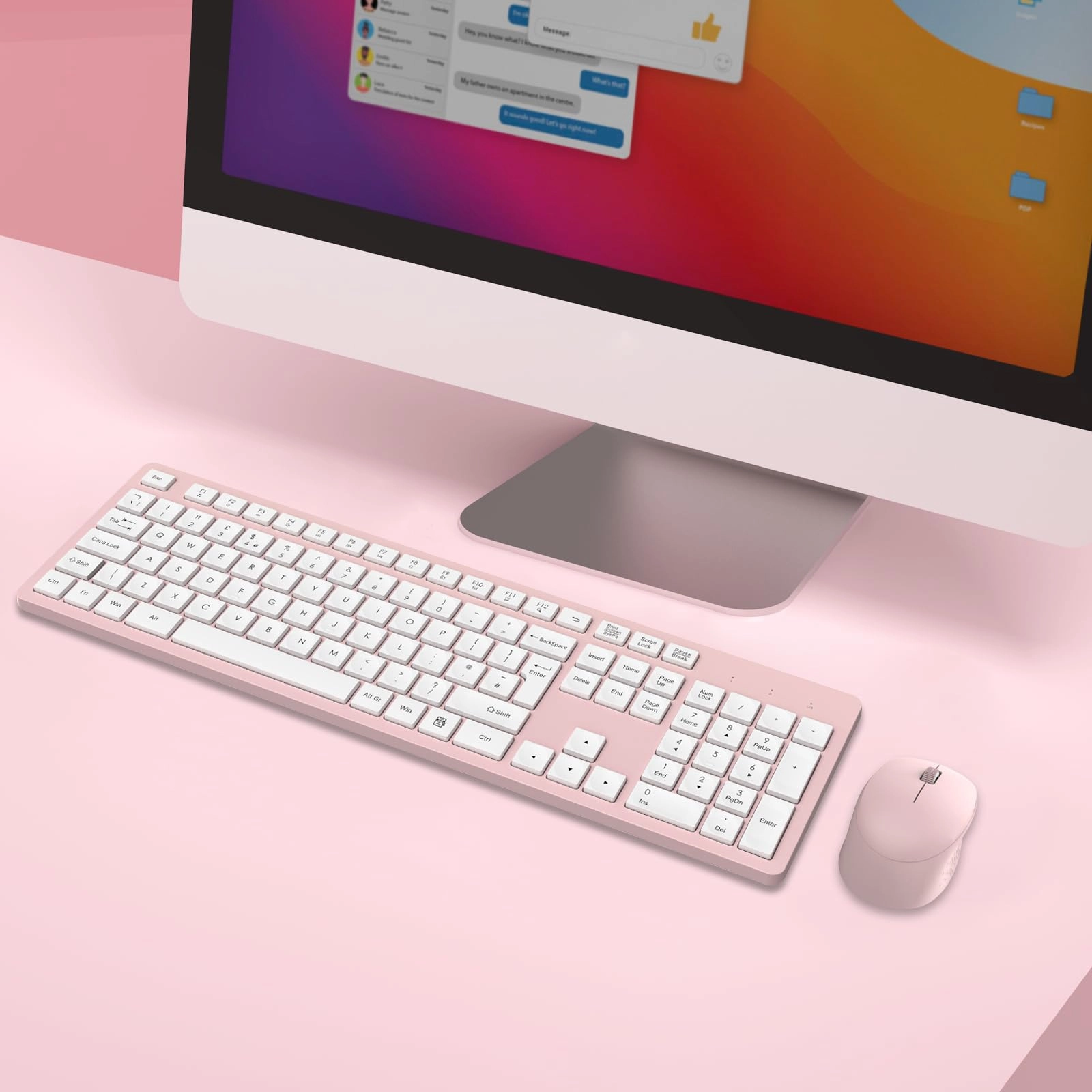 Keyboard and Mouse Set - QWERTZ Wired/Wireless