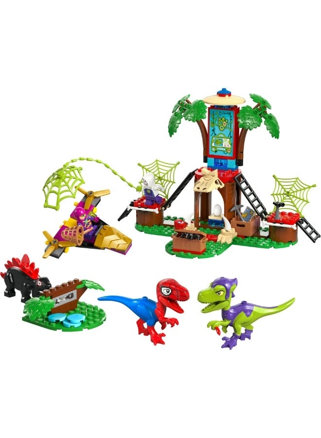 Marvel Spidey and Gobby’s Raptor Battle at Tree House HQ - Spider-Man