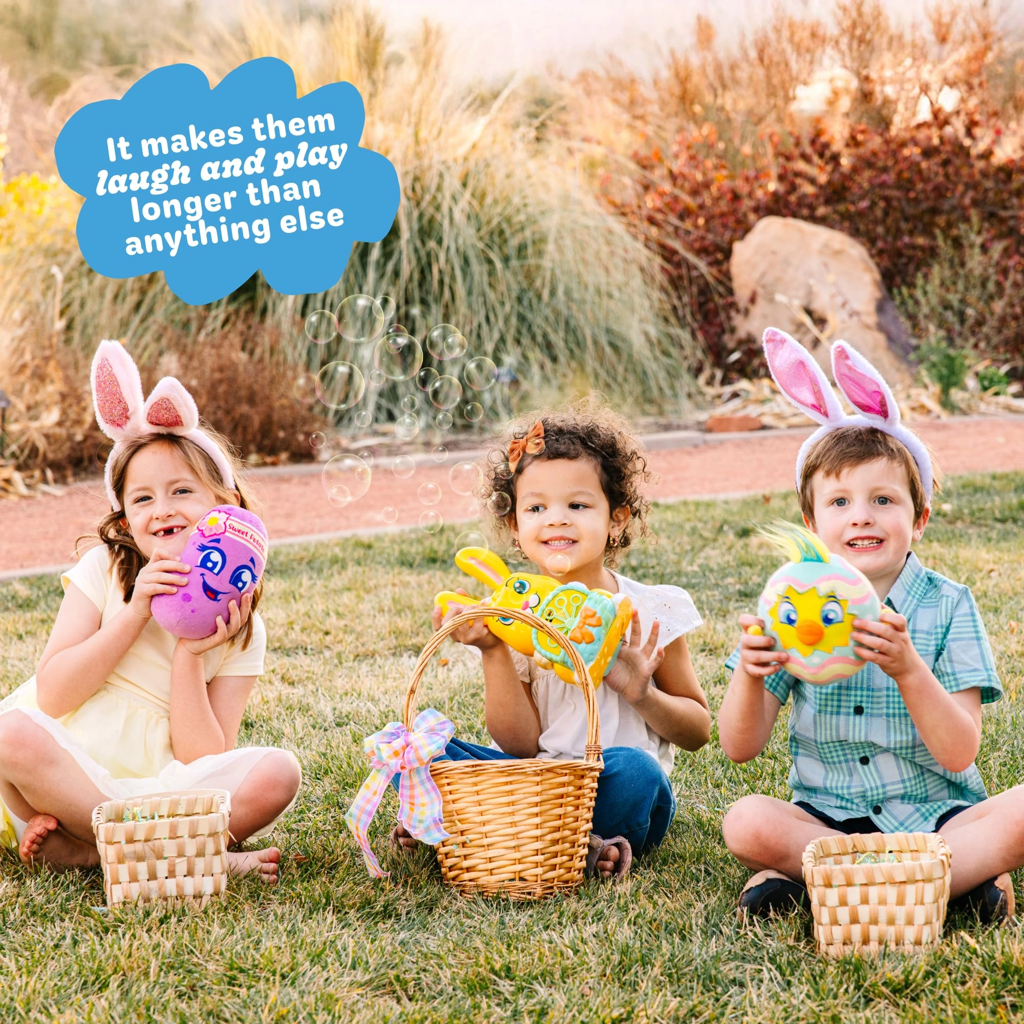 move2play Easter Bunny Bubble Blower - 1-4 years+