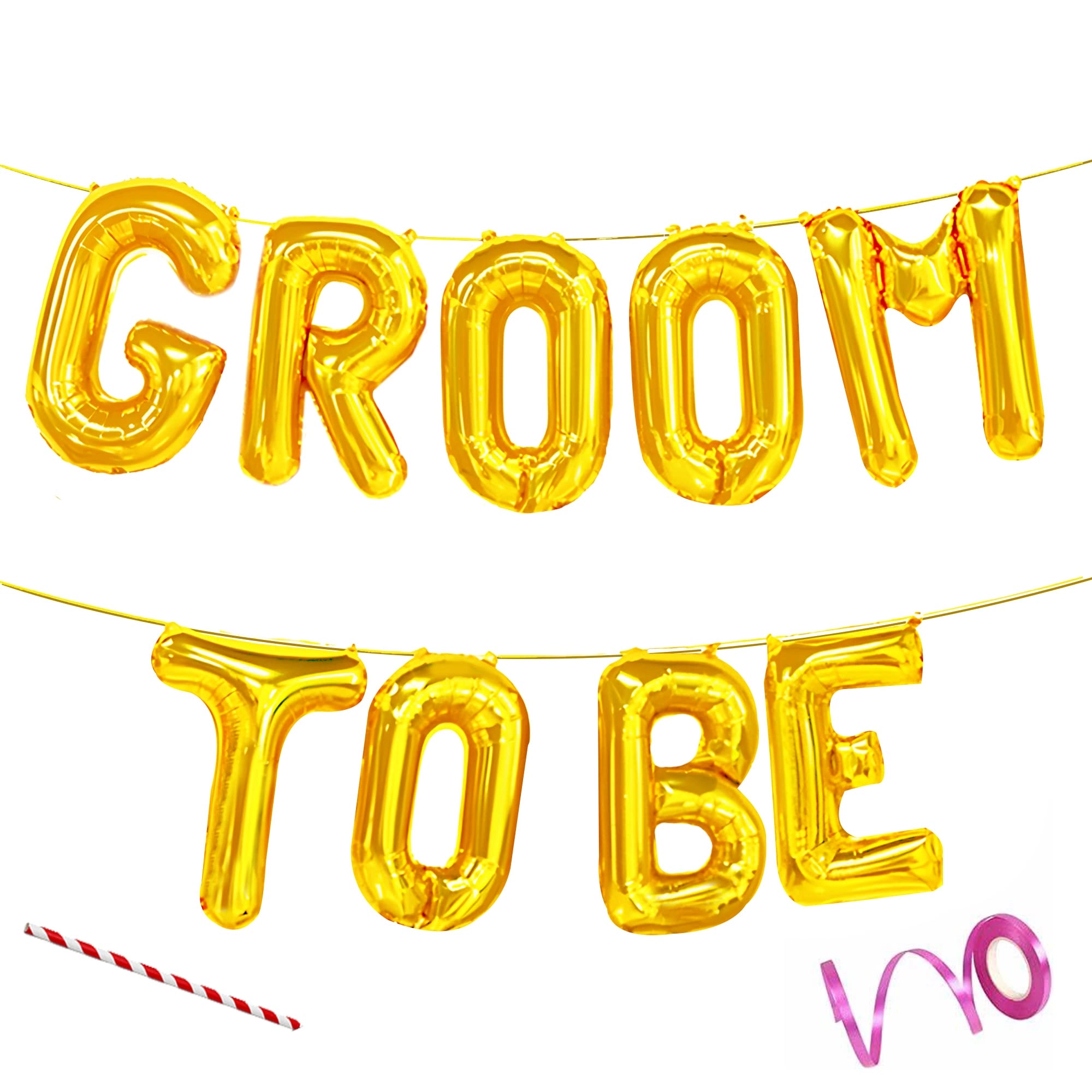 Propsicle, Propsicle.in, B-52, JK Plaza, Old Palam Road,Dwarka 110075, Contact Number: 8595957749 Groom To Be - Pack of 9 Party Decoration