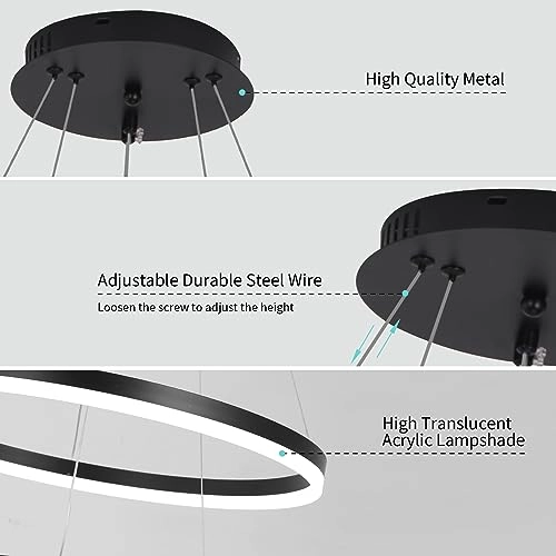 Modern LED Bedroom Chandelier - up to 100 cm