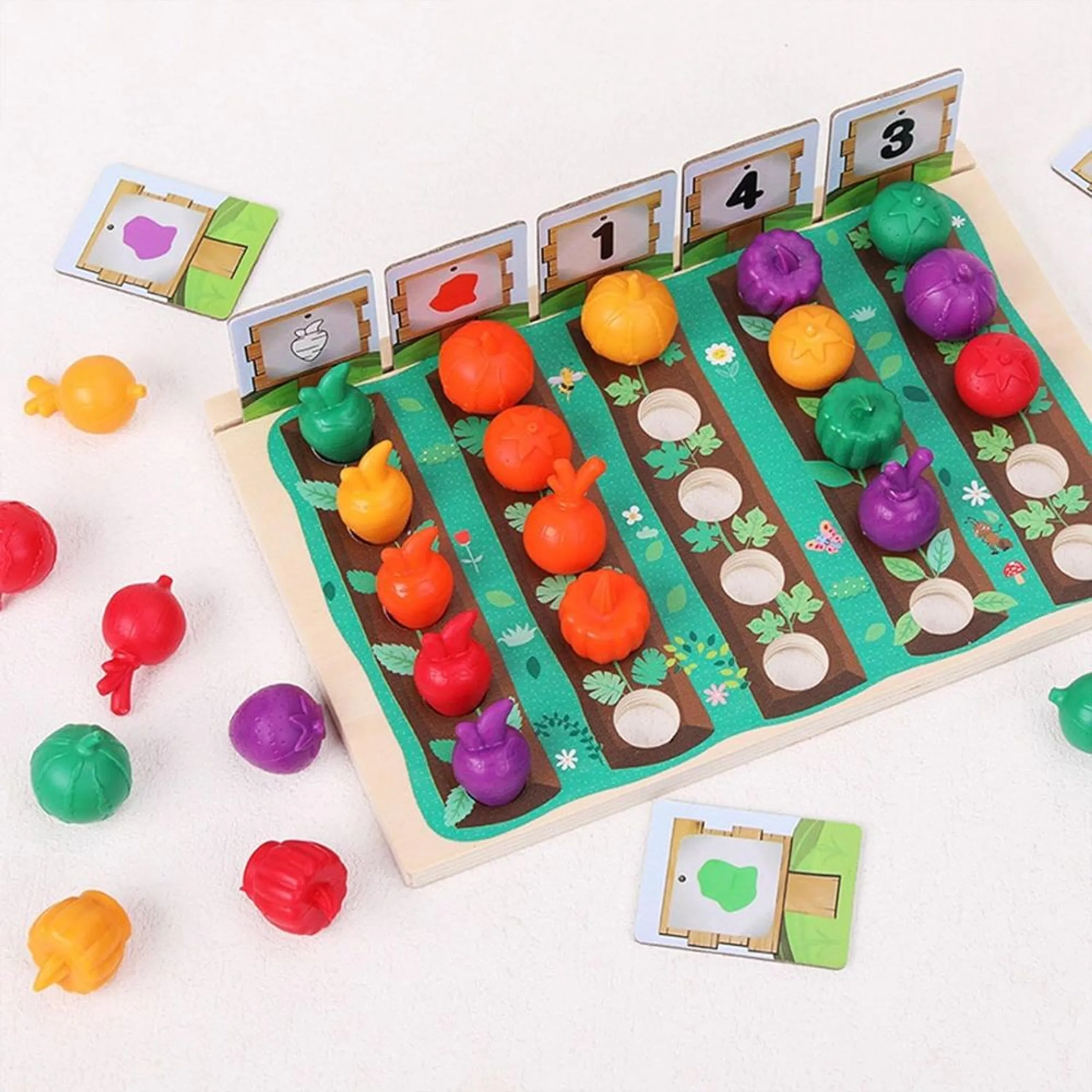 Wooden Vegetable Farming Toy - Suitable for 3 years & above