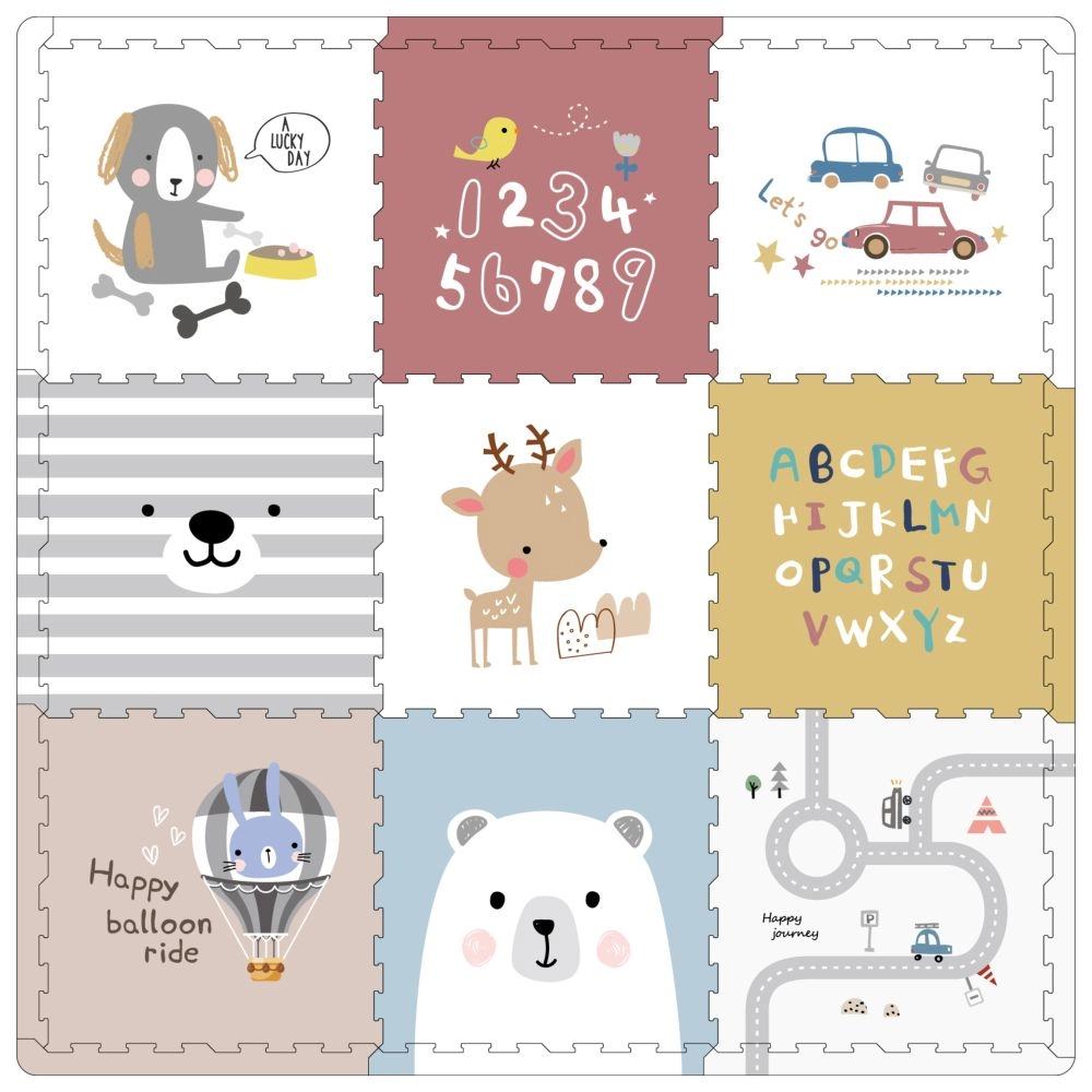 Foldable & Reversible Playmat - Best Friend 6 months