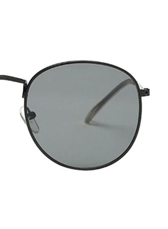 Round Frame Sunglasses - 55mm Black