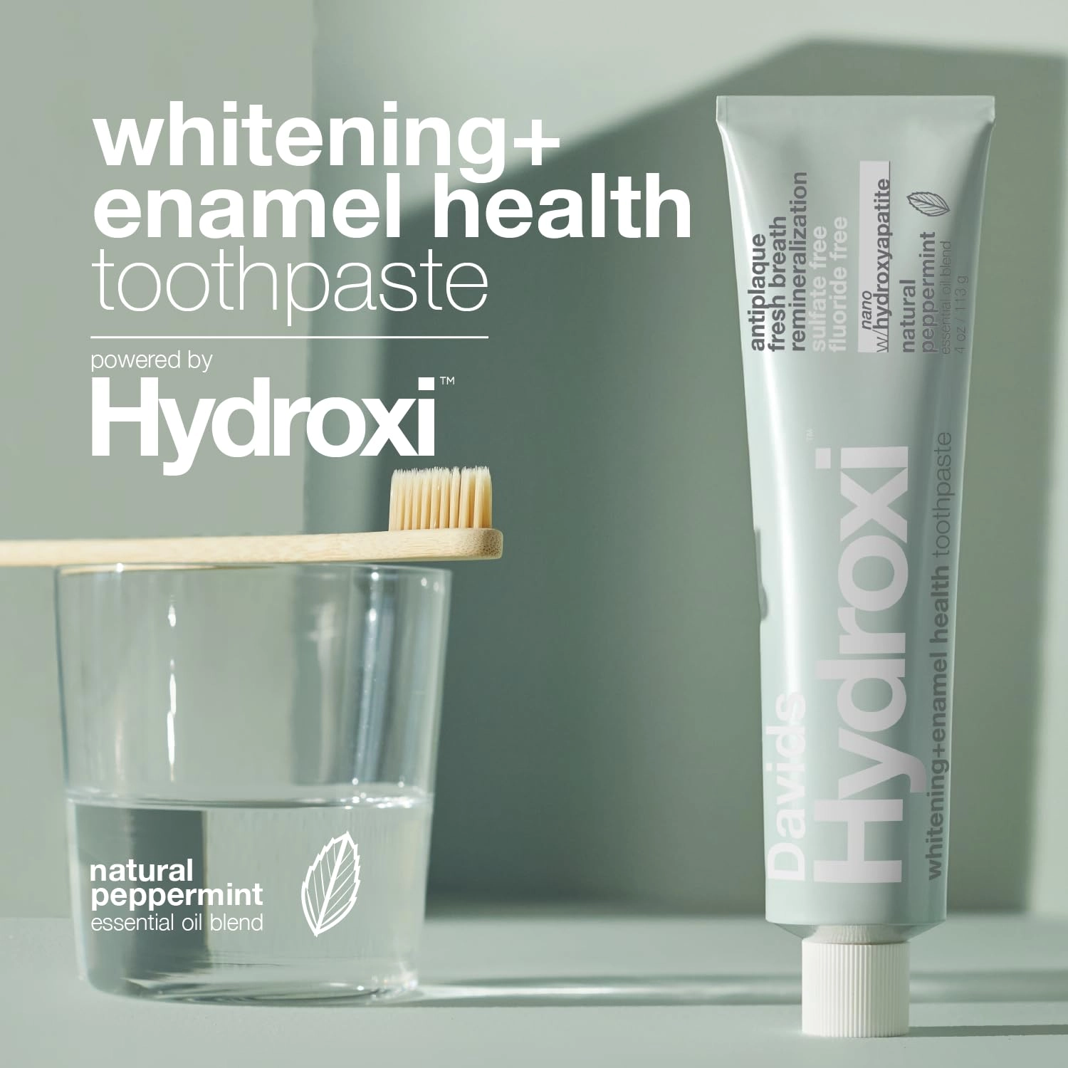 Hydroxi Nano Hydroxyapatite Whitening Mint Toothpaste Adult 4 oz