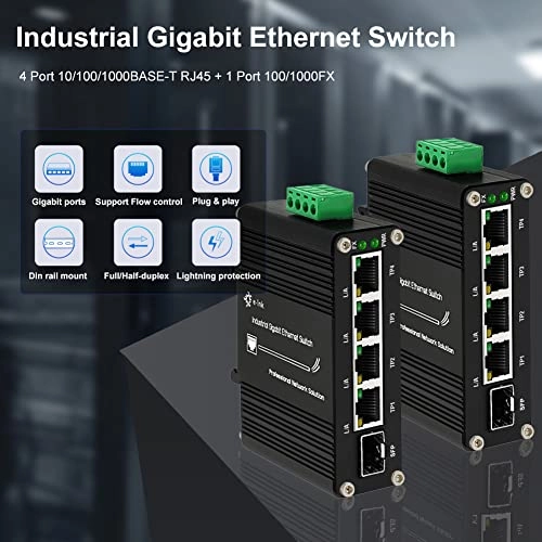 4 RJ45+1 SFP PoE Switch 5-ports