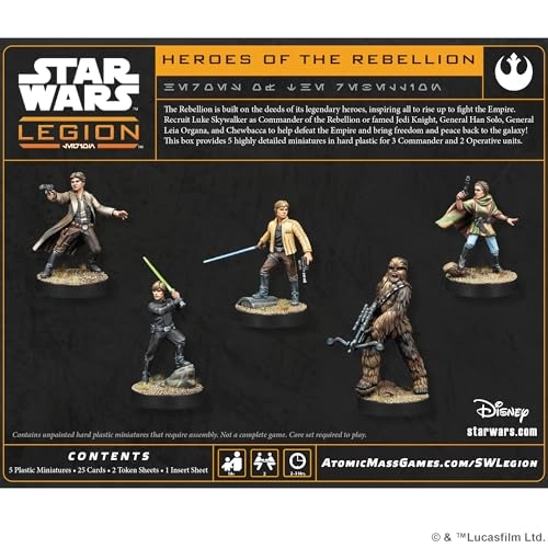 Star Wars: Legion - Heroes of The Rebellion - Miniatures Game Multilingual Version