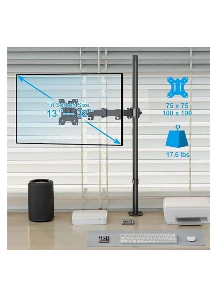 Monitor Mount Arm - Single 20 to 32 inches 75x75mm and 100x100mm