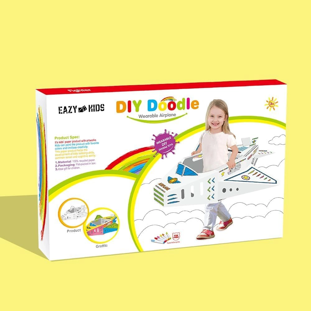 DIY Doodle Colouring Kit - 6 Sketch Pens
