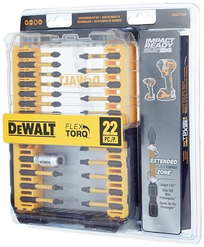 DeWALT FlexTorq Impact Driver Bit Set - 22-Piece