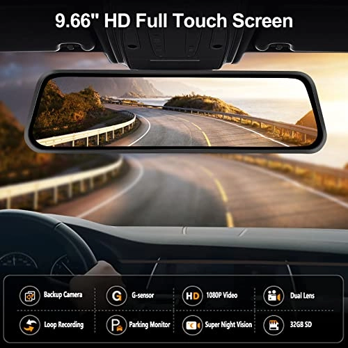 Mirror Dash Cam - 1080P