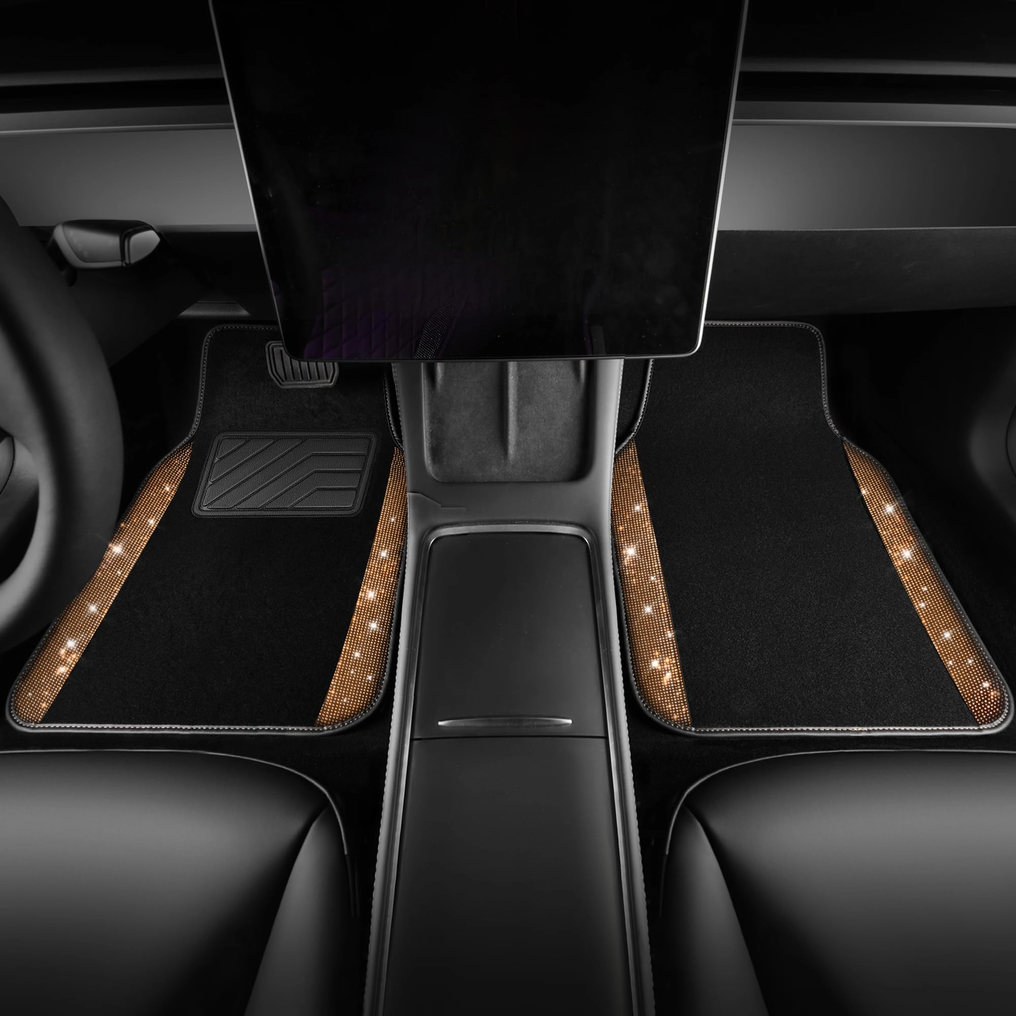Bling Diamond Car Mats - 4.0 Count Universal Fit