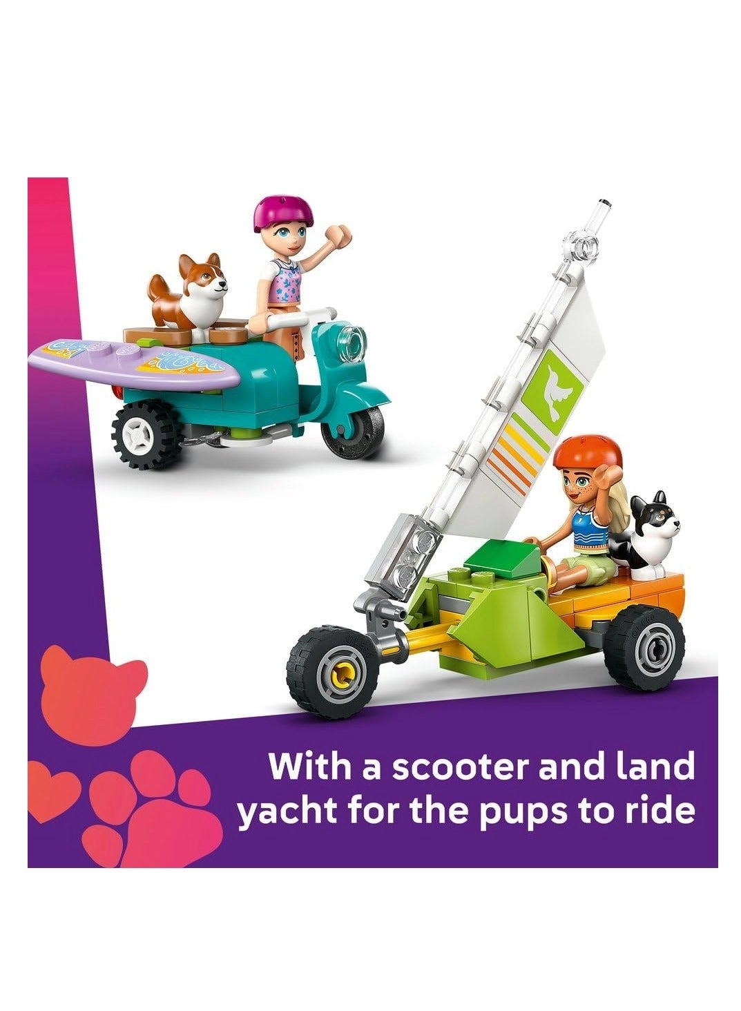 Friends Surfing Dogs and Scooter Adventure (42641)