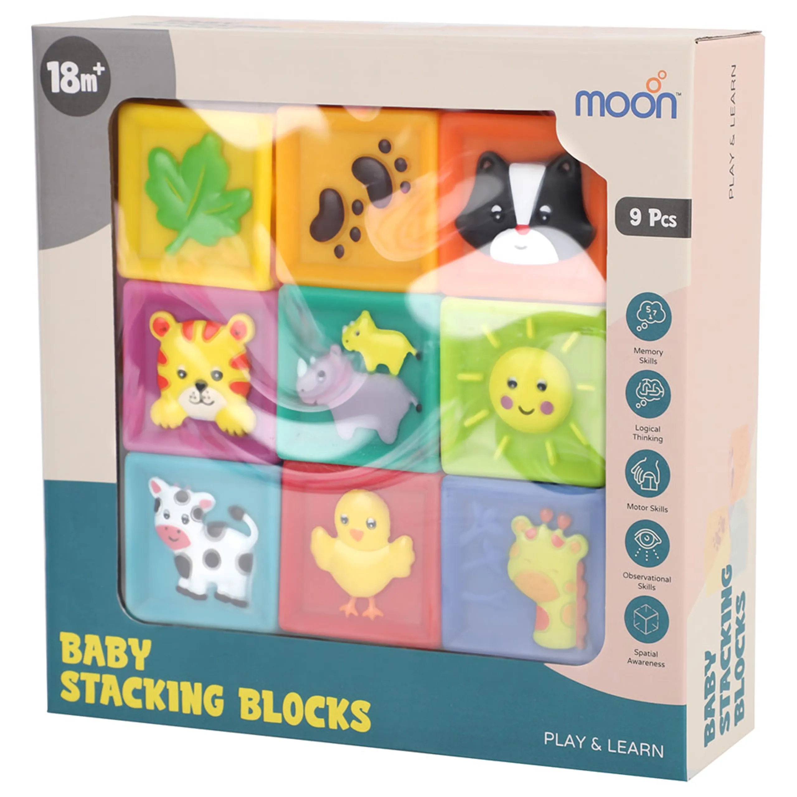 MOON Sensory Toys Set - 18 Months 9 Pieces