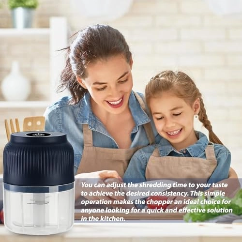 Mini Electric Chopper - 300 ml Battery USB Pack