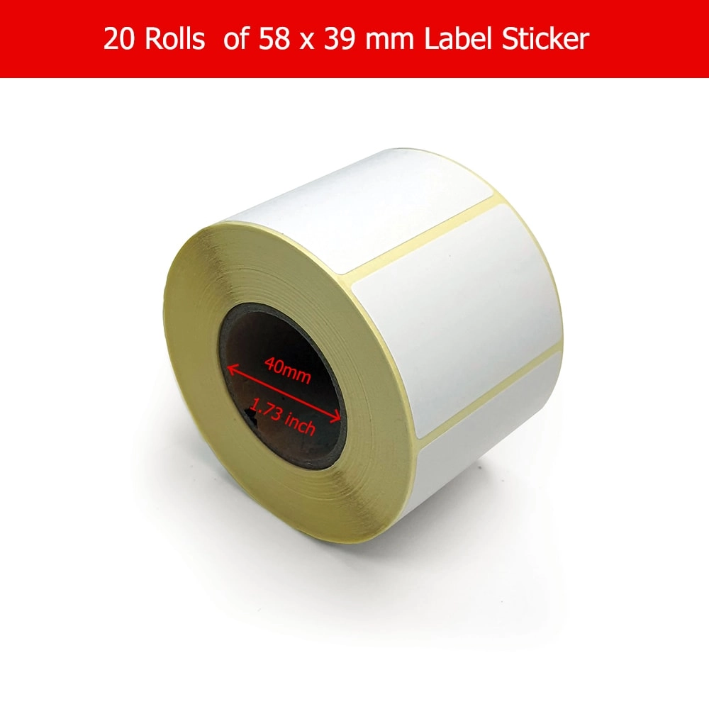 Sticker Label - 800 58 mm x 39 mm
