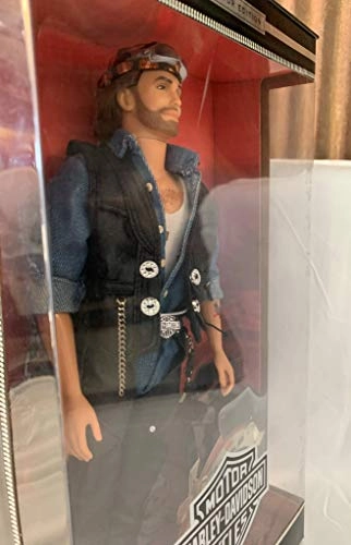 Harley Davidson Collectible Ken Doll - Faux Leather Blue/Black Ages 6+