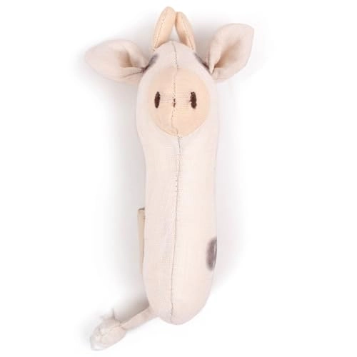 Linen rattle - Linen Cow