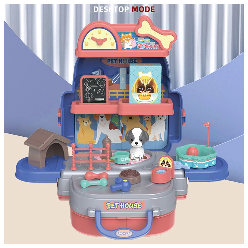 Role Play Pet House Toy Set School Bag - 26 pcs (SBF-LS_RPSB_PCBU)