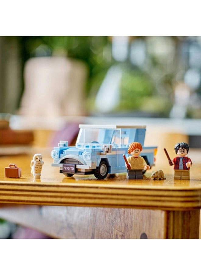 Harry Potter LEGO Flying Ford Anglia (76424) - Buildable model Ron Weasley minifigure Hedwig figure