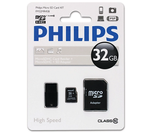 Philips MicroSDHC Card - 32GB