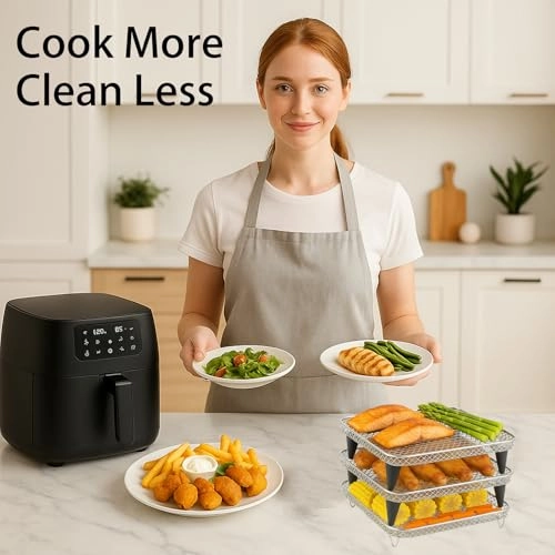 Air Fryer Rack Set - stainless steel silicone