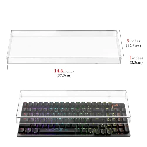 Keyboard Cover - Clear Acrylic Compatible with 100 Keys 90%-96%