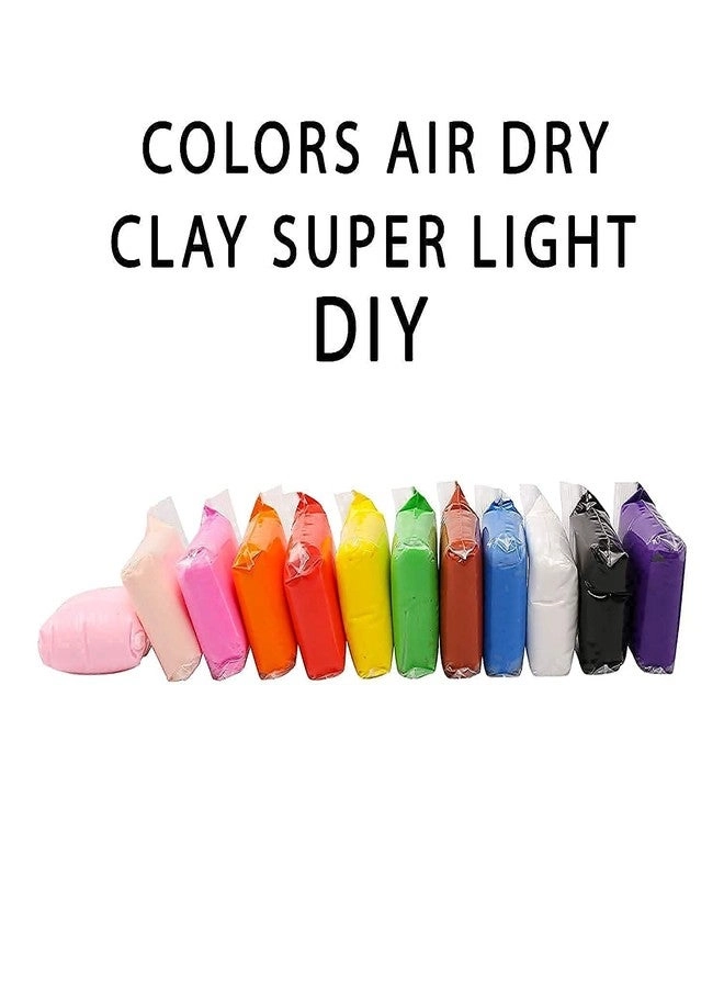 Air Dry Clay - 12pcs + Lipstick Pen - 1pc 13pcs.