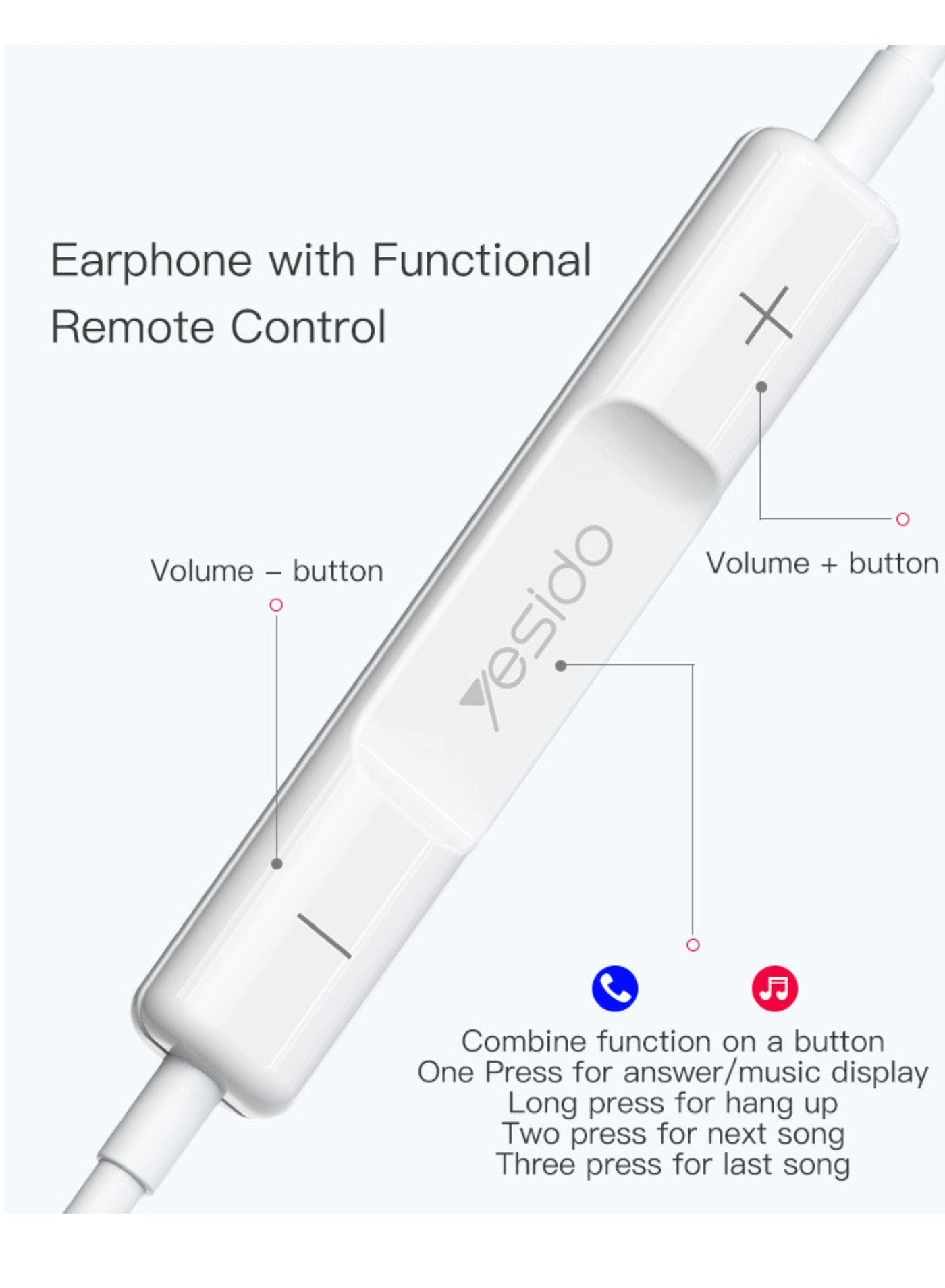 YH36 Wired Headphone