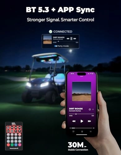 Golf Cart Sound Bar - 5.25" 800W