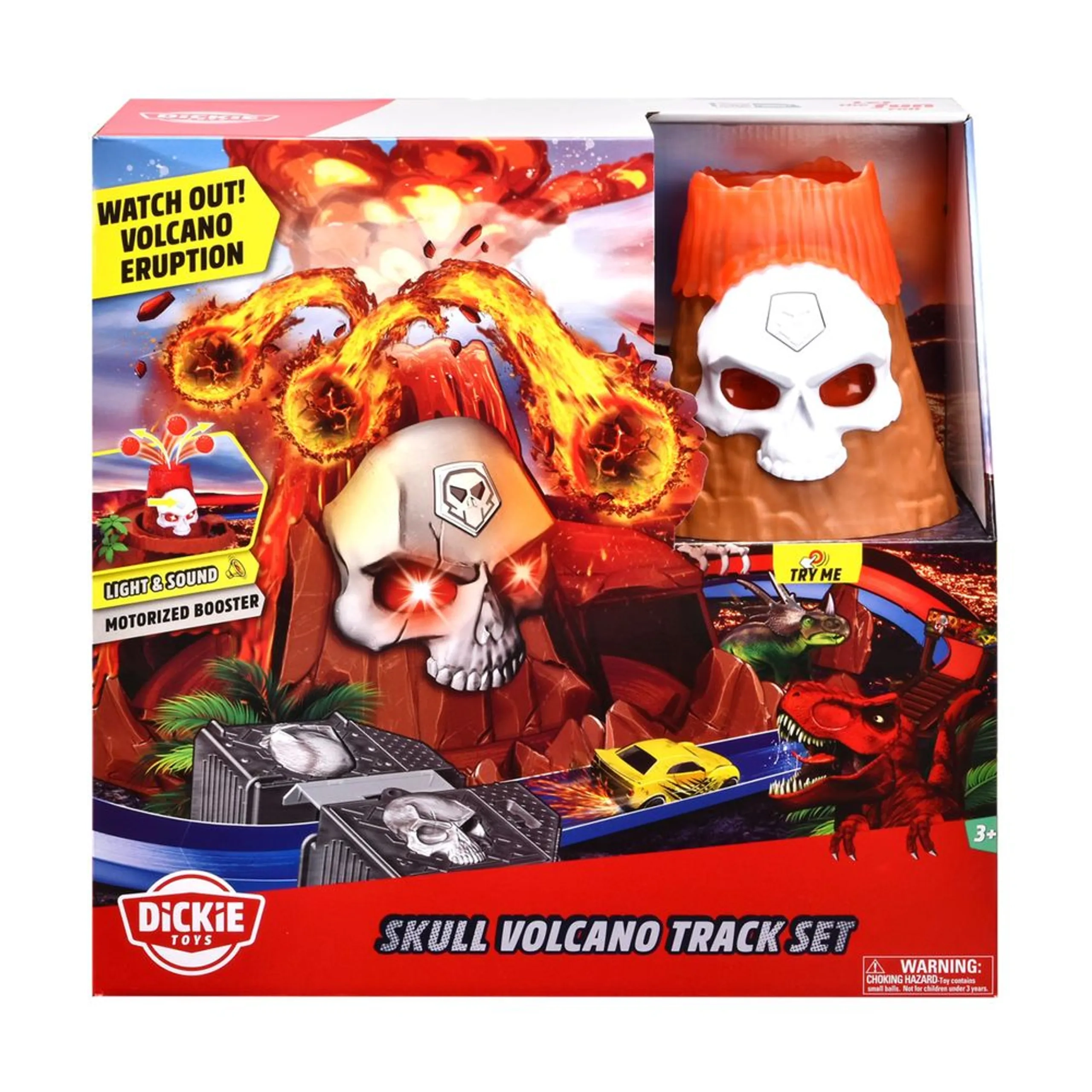 Skull Vulcano Track Set - 100 cm Includes 1 die-cast car