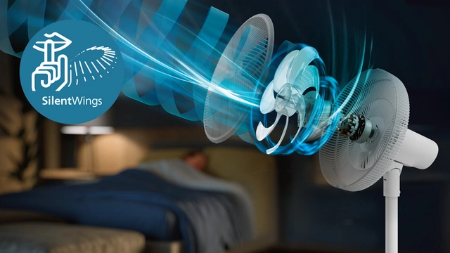 30% quieter cooling, thanks to SilentWings blade technology