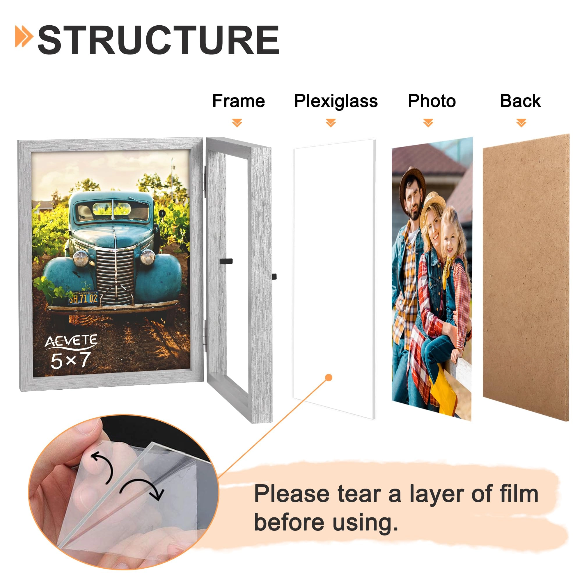 Double Picture Frame - 5x7 two