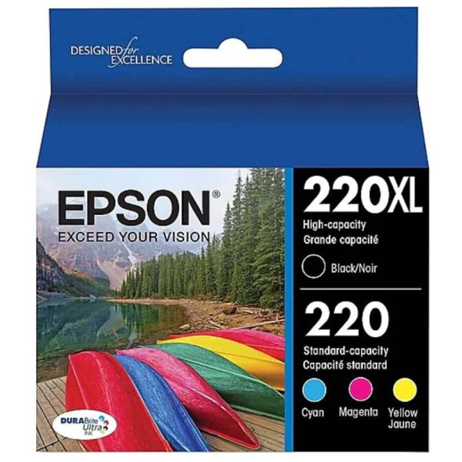 Epson 220/220XL - High Yield Standard Yield Multicolor Pack