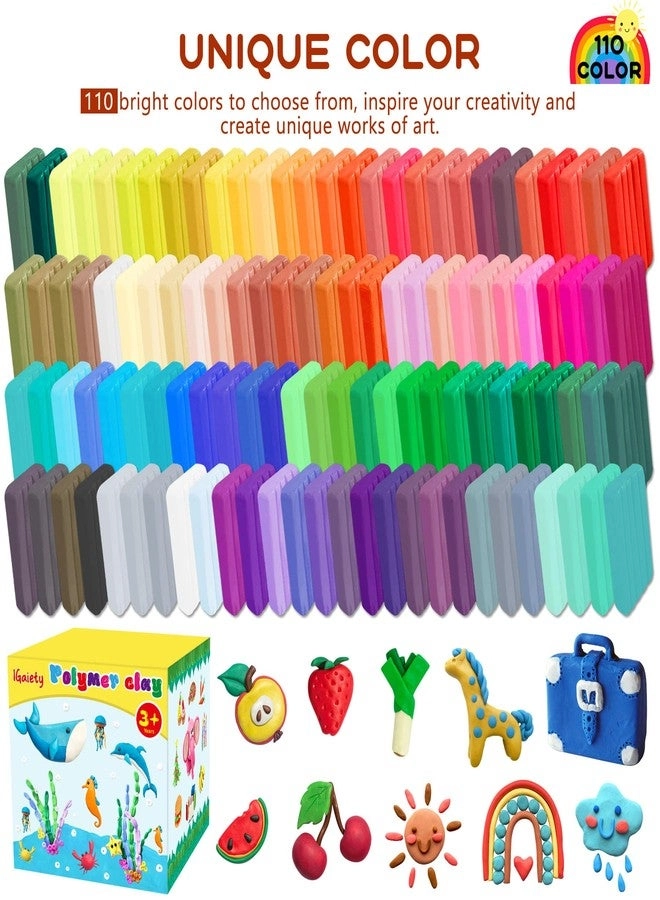 Polymer Clay - 110 Colors 245 Pcs