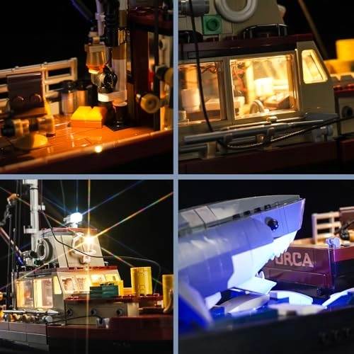 LED Light Set for LEGO 21350 Jaws - Copper