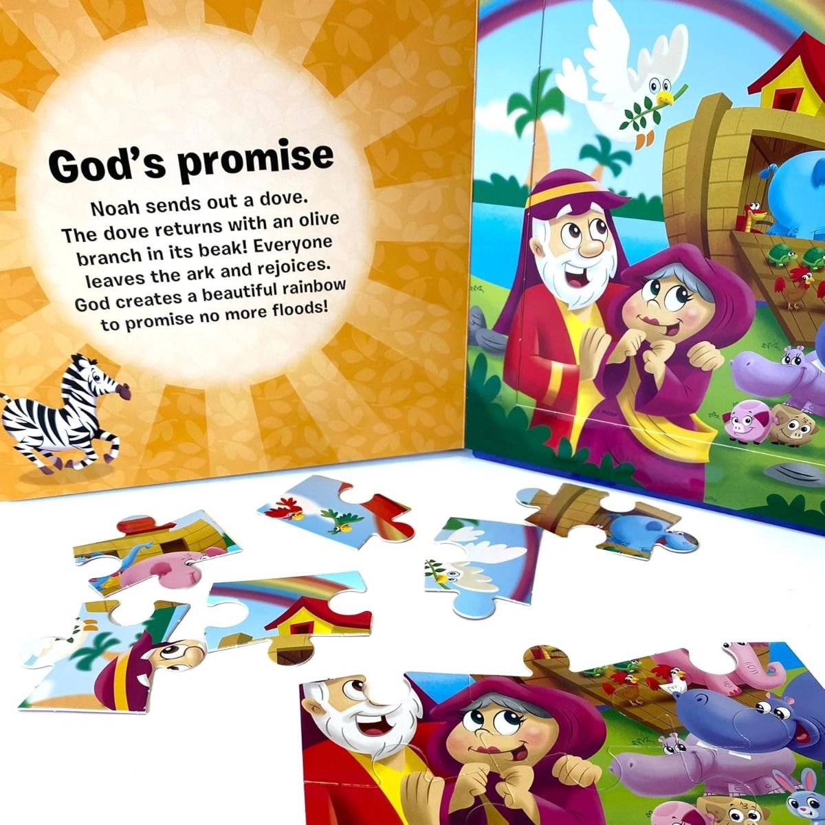 Noah's Ark My First Puzzle Book - 3 + 9 pieces