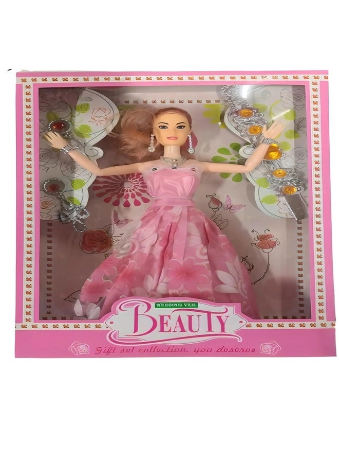 Doll Set - Fashionable Outfit Hairbrush Ages 3+