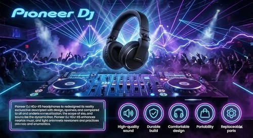 HDJ-X5 - Wired Headphone + Case + Polishing Cloth