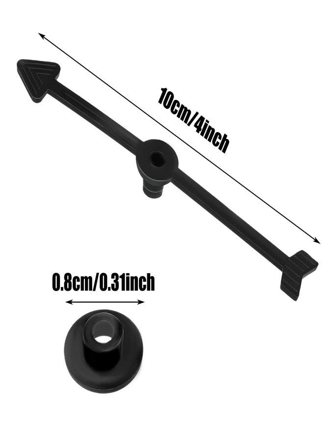 Arrow Spinners - 50 Packs 4 Inches Black