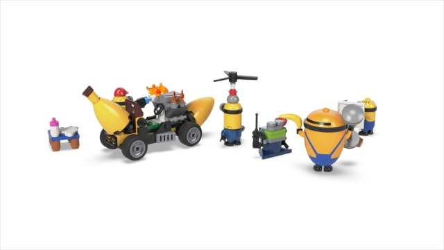 Despicable Me 4 Minions and Banana Car