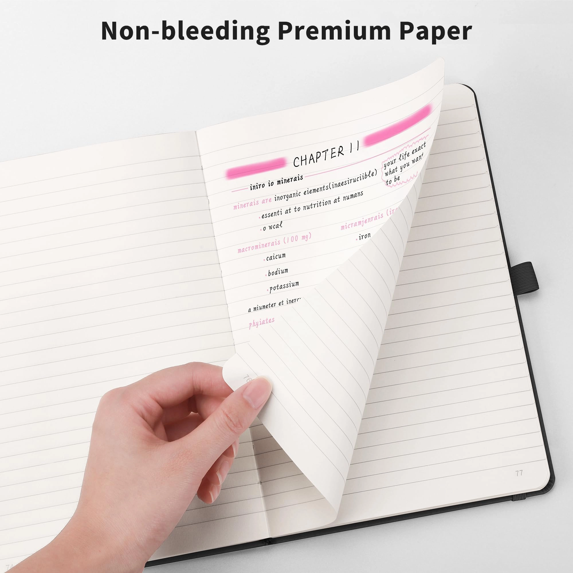 Notepad A5 Hardcover - Lined 376 Pages