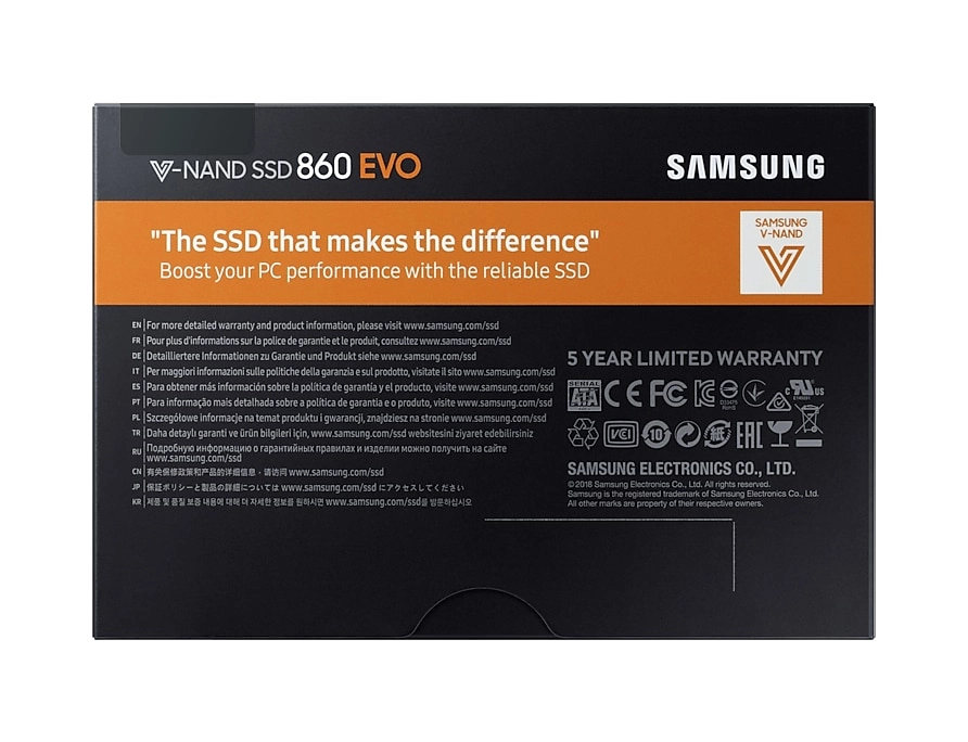 860 EVO - 250GB 2.5-inch