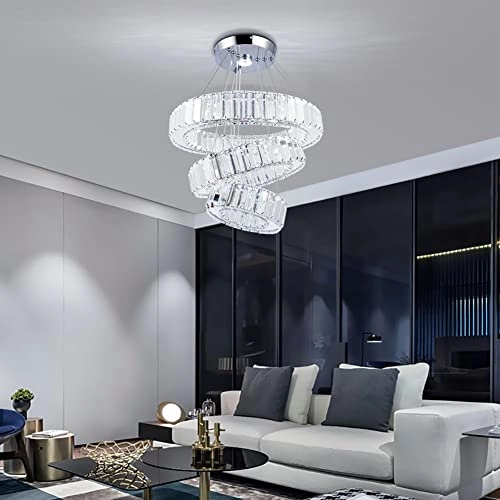 Crystal Ring Chandelier - Cool White (6000K-6500K)