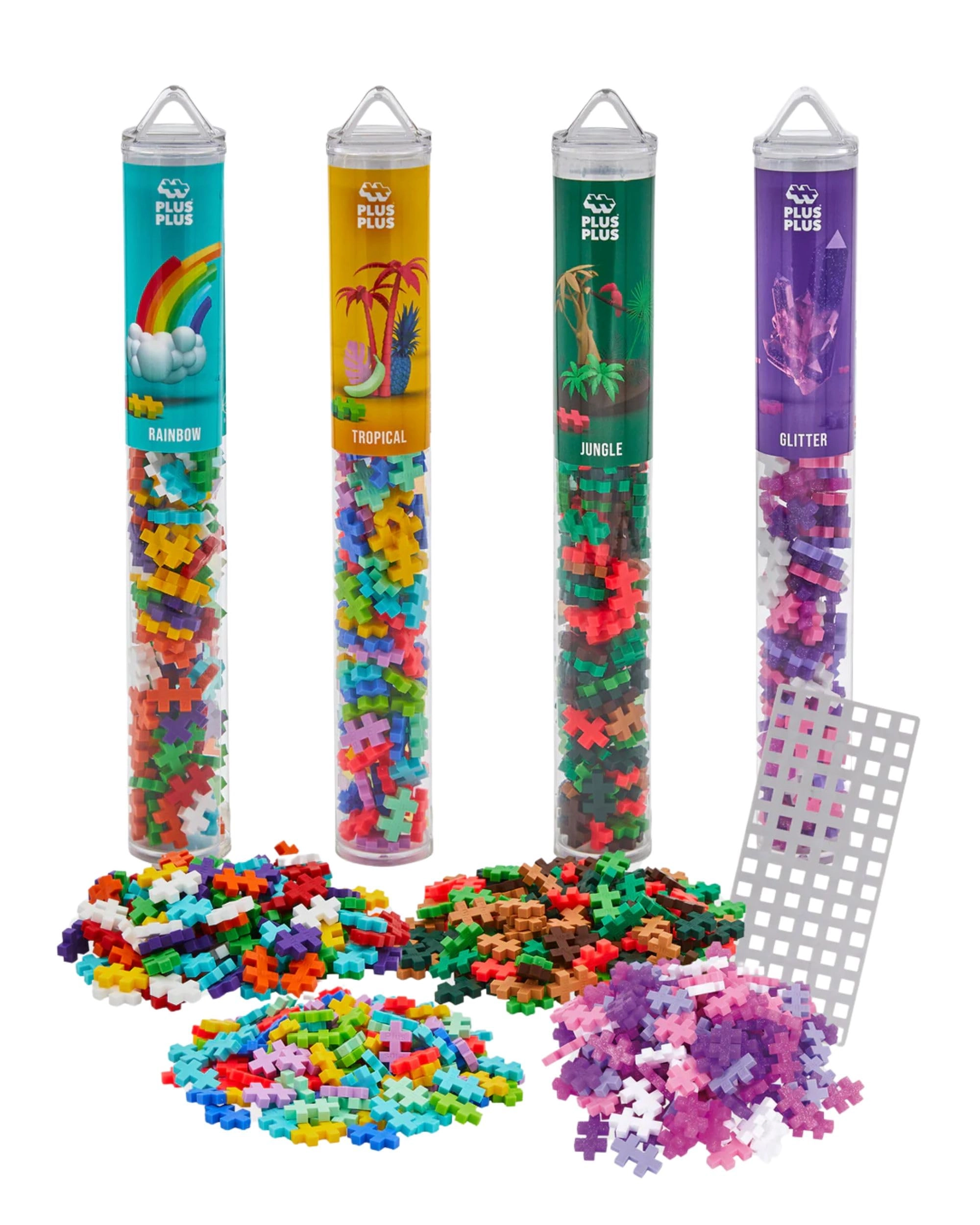 Plus-Plus Colour Tube & Baseplante - 400 pcs Bundle