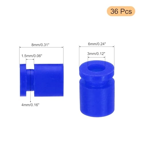 Anti Vibration Rubber Balls - M3x8mm 36pcs Blue