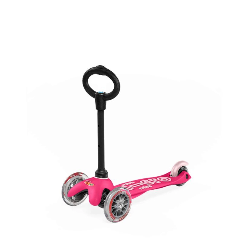 Mini 3 in 1 Deluxe Eco 3-Wheel Kick Scooter – 120mm LED + Seat