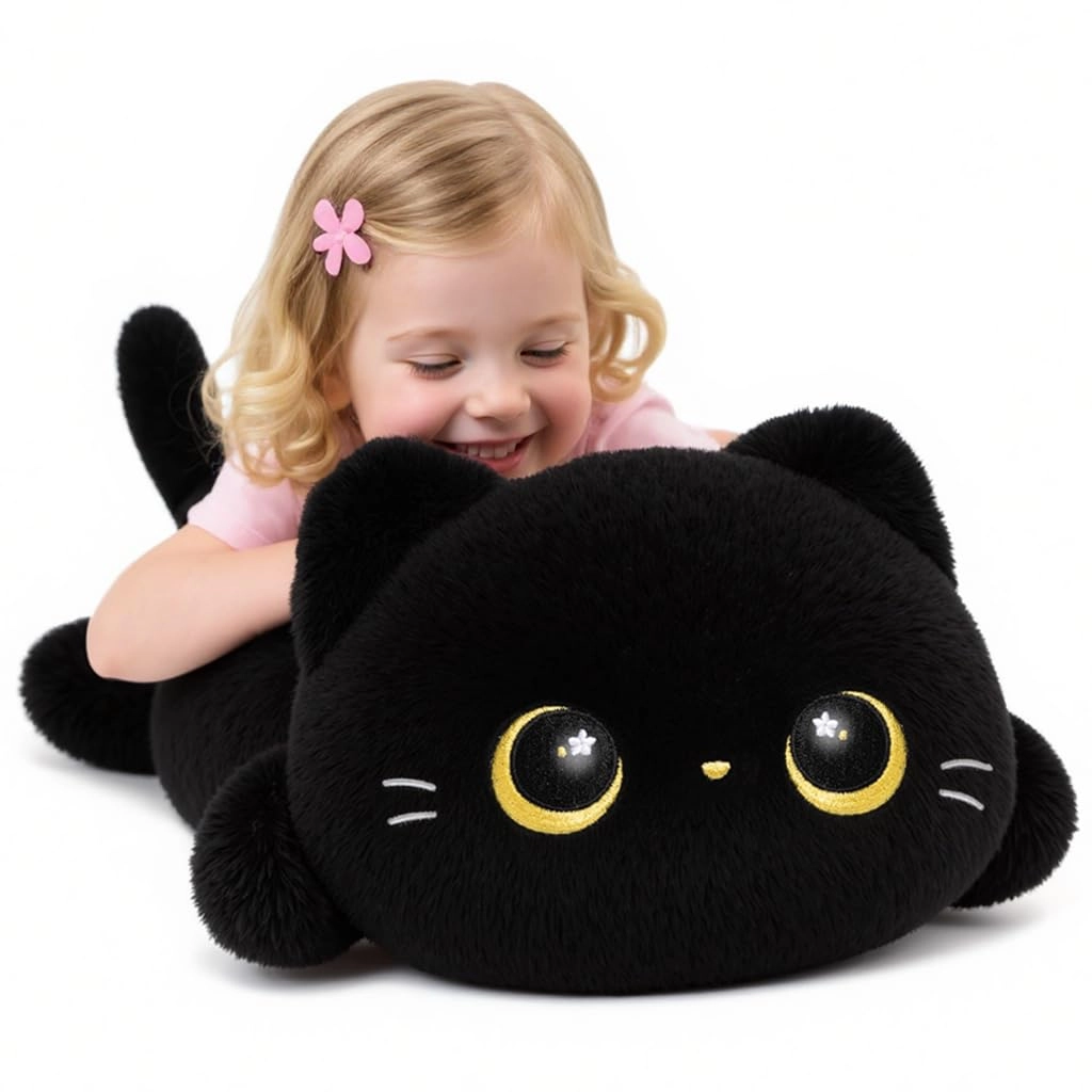 Kawaii Plushies - Black Cat - 51 cm